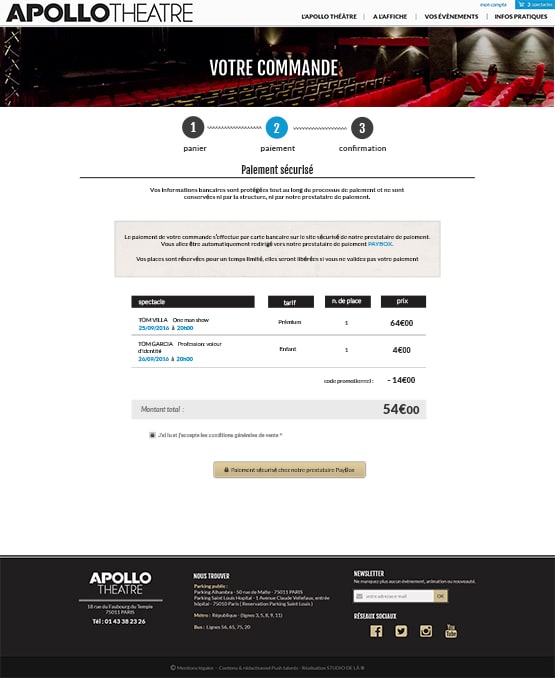 Exemple de design réalisé à partir d'un Wireframe
